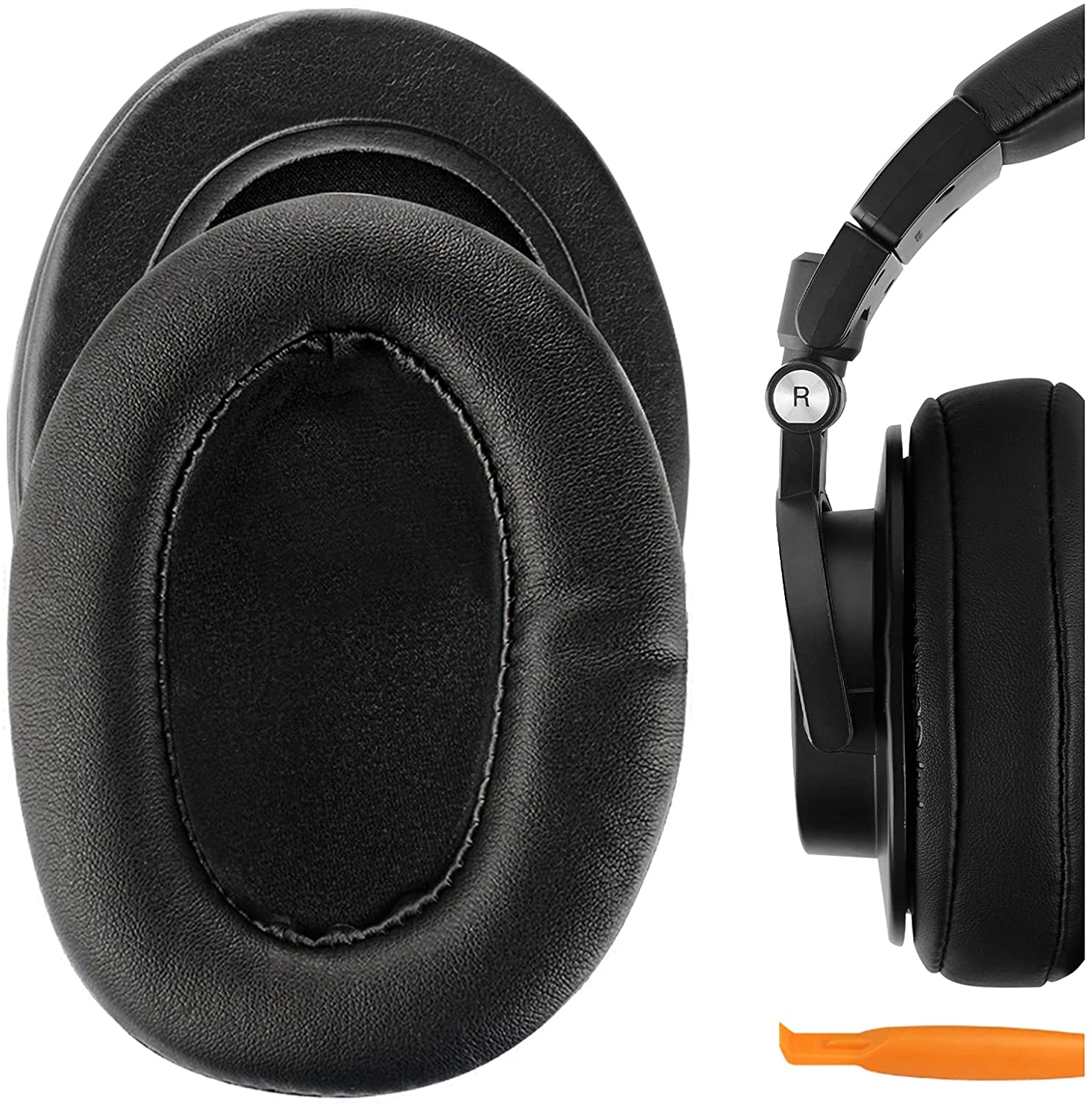 Audio Technica Headphone Ath-M20X - Hochwertige Protein-Leder Ersatz-Ohrpolster für Audio-Technica ATH-M50X