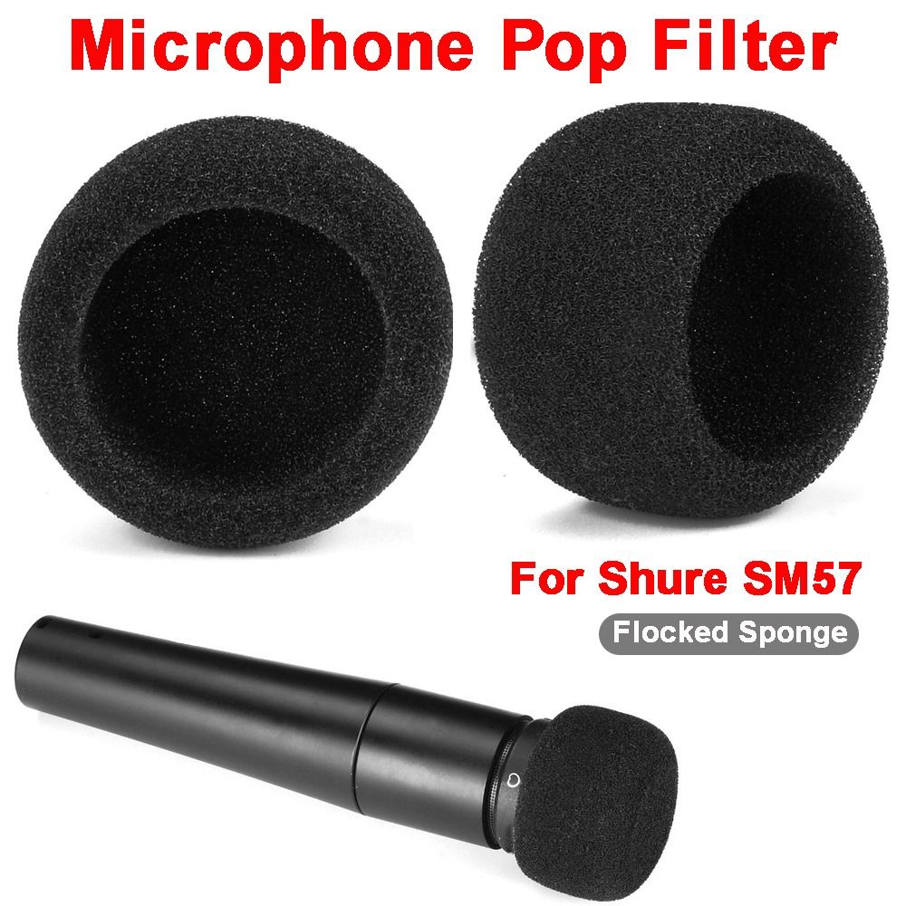 Shure Mic Mv7 - Ersatz-Mikrofon-Windschutz, Beflockter Schaumstoff-Windschutz, Mikrofonabdeckung, Mikrofon-Pop-Filter für